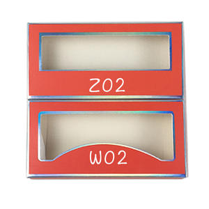 批发定制化妆品长方形窗盒奢华美妆纸睫毛包装盒 - Product Image 6