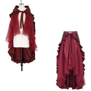 Dress up Party Gothic <strong>Clothing</strong> European American Female <strong>Steam</strong> <strong>Punk</strong> Gothic Victoria Pirate Ruffle Wrap Skirt Costume WDEC-026 - Product Image 6