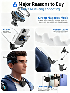 Soporte Magnético Flexible para Teléfono, Ajustable, Portátil, Antipolvo, Antivibraciones, para Vlogging, Escritorio, Uso en Exteriores, Gran Venta 2025 - Product Image 2