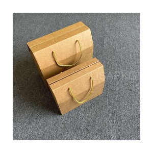 Miễn Phí Mẫu Kraft Sáng Tạo Có Thể Gập Lại Quà Tặng Lễ Hội Giấy Bao Bì Hộp Các Tông Với <span class=keywords><strong>Rope</strong></span> Xử Lý - Product Image 1