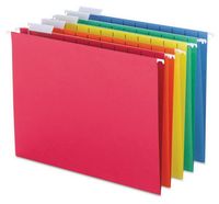 Stationary Office FC A4-pestañas de plástico y insertos en blanco, organizador de carpetas colgantes de colores personalizados