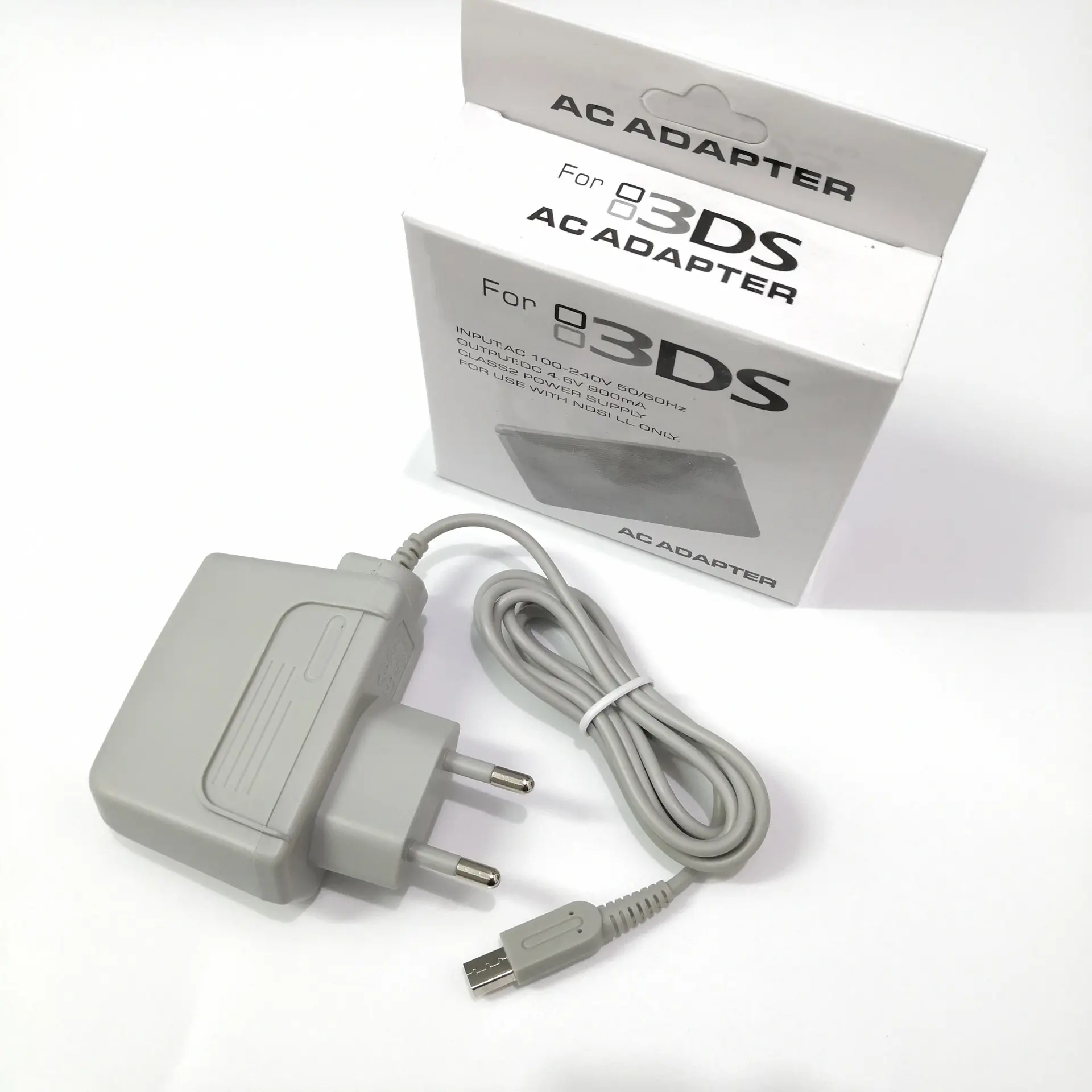 Alimentation électrique de remplacement pour Nintendo 3DS, avec câble, adaptateur AC