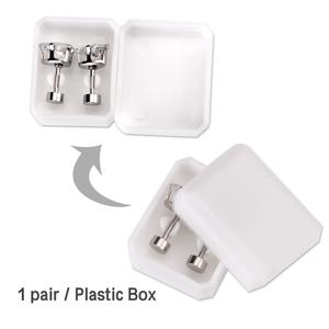 Elegant Stainless Steel <b>Stud</b> <b>Earring</b> for Women 6mm Shining Zircon <b>Earrings</b> 18K Gold Plated <b>Earrings</b> Jewelry - Product Image 6