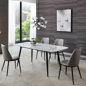 Factory Online Selling Small Apartment Dining Room Set Table, Cheap Price Multifunction Dinning Tables Modern Dining 4 Chairs/