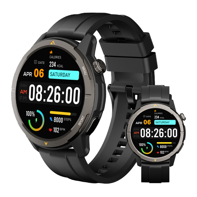 AGM WATCH W1 2025 Smartwatch OEM ODM Customize Round Smart Watch Waterproof Rugged Smart Watch with Gps