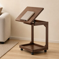 Table d'appoint pivotante à 360 degrés avec tiroir et rangement multi-niveaux pour canapé, salon, chambre et bureau à domicile