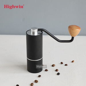 เครื่องบดกาแฟ Beechwood ลูกบิดเซรามิกสำหรับเดินทาง,เครื่องบดกาแฟด้วยมือ - Product Image 4