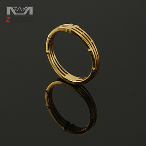 Zogxin Hollow Cross Ring 18K Gold Stainless Steel Men's Jewelry Gift Fashion Rings - Product Image 1
