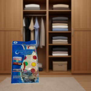 Sacchi Sottovuoto in PE Stile Europeo Mnj, Design a Pois, Set da 12 Pezzi, Organizzatore per Vestiti, Capacità 20-35L, Compressione - Product Image 3