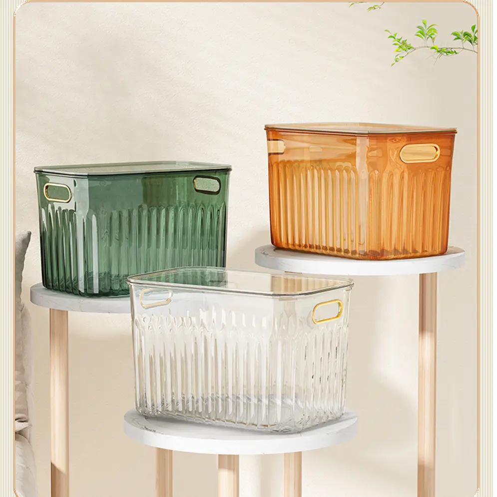 Xingyou Transparent acrylic storage box desktop makeup collection sundries sorting box storage basket Bathroom toiletries