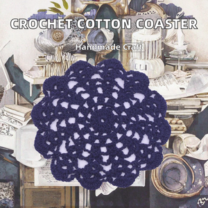 Punctual Handmade Contemporary Crochet Lace Cotton <b>Round</b> <b>Table</b> Bottle Cup <b>Mats</b> Doilies Placemat Coasters 14-16cm - Product Image 2