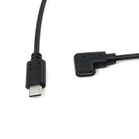 Câble d'extension USB Type C mâle à femelle à angle droit pour appareils compacts, cordon d'extension USB C peu encombrant