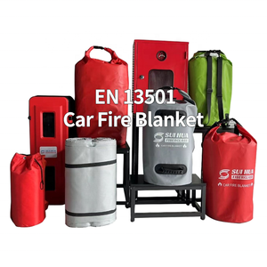 Manta Ignífuga Plegable para Emergencias en Vehículos, Personalizable, Colorida, Recubierta de Silicona, Manta de Fibra de Vidrio para Bomberos de Vehículos Eléctricos - Product Image 2