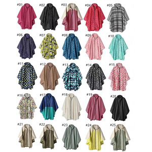 Polypongee Haoya <strong>Raincoat</strong> Rain Poncho Unisex <strong>Men</strong> Women Long Rain Cape - Product Image 6