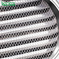 Grille de cuisine moderne en acier inoxydable SS304, vente en gros, style fermier, pour extérieur, sous-sol, entrepôt, pièces de CVC, sortie murale, ventilation