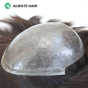<span class=keywords><strong>Peluca</strong></span> de Cabello Humano Virgen Europeo <span class=keywords><strong>Real</strong></span> de 6, 8 y 9-10 Pulgadas, con Base de PU Inyectado y Piel Fina de 7x9, Color Marrón, para Hombres - Product Image 2