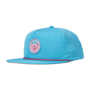 Casquette de golf TCAP Chine ODM imperméable en caoutchouc PVC perforé découpé au laser avec logo et cordon - Product Image 1