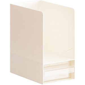 Student Book Stand With Drawer Plastic Organizer 13.5x21.7x25.5 Desktop Bookshelf For Study Room - Product Image 1