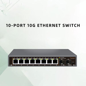 <b>Ethernet</b> Switch Desktop Metal Case High Speed Splitter 2 SFP Uplink Plug Play Stable Transmission OEM - Product Image 5