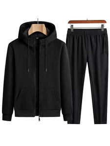 Venta caliente JC Chaquetas y pantalones cálidos de invierno de alta calidad para hombres Sudadera con capucha con pantalones de terciopelo Manta con capucha bordada para niños - Product Image 4