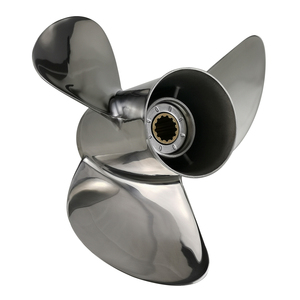 Hélice hors-bord Yamaha 25-60HP 10 1/4 X 14 3 pales en acier inoxydable 13 dents RH de remplacement 663-45930-00-98 - Product Image 6