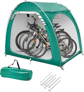 New Arrival Outdoor Raincover Sundries Tent Waterproof Silver Coated Oxford Cover Foldable Bicycle Shelter ,Green