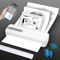 Imprimante Portable Sans Encre, Rechargeable, Facile à Utiliser pour Factures, Compatible Ordinateur Portable et Téléphone Mobile, Idéale pour Toutes les Activités Commerciales