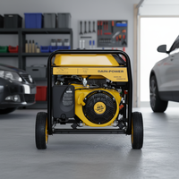 Générateur industriel 12 kW, moteur OHV 4 temps refroidi par air, 3750 tr/min, système AVR, réservoir d'essence sans plomb de 31 L