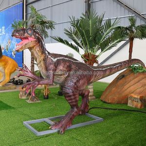 2505014 Amusement Park Dinosaur Life-size Animatronics Dinosaurios Mechanical Raptor Velociraptor - Product Image 1