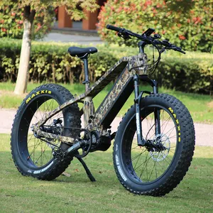 गर्म बेच Bafang 48V बिजली पर्वत बाइक 1000W मध्य ड्राइव Ebike वसा टायर बिजली साइकिल
