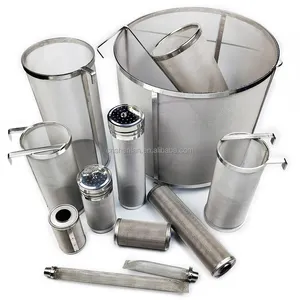 300 400 800 micron filtro de grãos de aço inoxidável cesta de cerveja homebrewing ss malha filtro balde