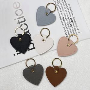 Heart Cute Leather With <b>Key</b> <b>Ring</b> Valentine's Day Keychain for Wedding Party Favors - Product Image 1