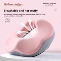 Coussin respirant en mousse à mémoire de forme pour le coccyx, soulagement des plaies de pression et des hémorroïdes, pour siège de voiture et chaise de bureau