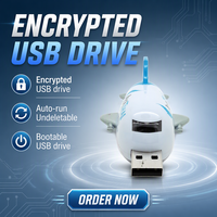 Clé USB 2.0 personnalisée en forme d'avion en plastique avec logo, garantie de 3 ans, boîte cadeau cryptée pour cadeaux promotionnels d'aviation