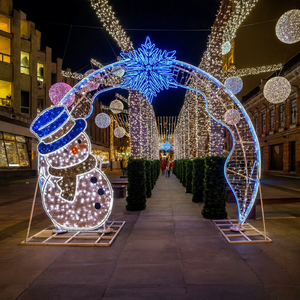 Luces LED de Arco Navideñas para Centros Comerciales, Calles Comerciales, Plazas e Instalaciones de Decoración Navideña para Exteriores - Product Image 1