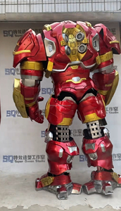 Costume Robot Indossabile Personalizzabile Grande 3M per Adulti, Tuta Cosplay Anti-Hulk Iron Man Mark 44, <span class=keywords><strong>Vestito</strong></span> <span class=keywords><strong>Rosso</strong></span> da Mascotte per Halloween - Product Image 4