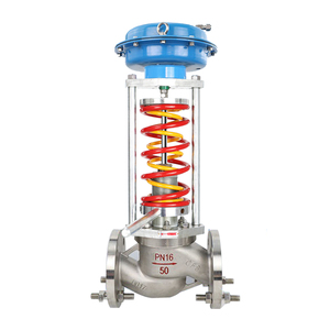 Vanne de régulation auto-actuée haute température PN16 à extrémité à bride en acier inoxydable 304 316 - Product Image 5
