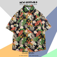 Chemise hawaïenne tactique à manches courtes pour homme Kango, polyester respirant pour la randonnée