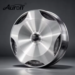 Nouvelle jante en alliage d'aluminium poli Auron, design multi-rayons, forgée en 2 parties, pour la mise à niveau des voitures particulières, nouvelle jante - Product Image 5