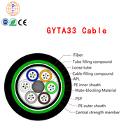 Kabel Serat Optik Terpilin Luar Ruangan GYTA53 Kabel Optik Luar Ruangan Terpilin Berlapis Ganda dan Berselubung Ganda
