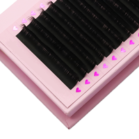 Extensions de cils en soie et cachemire, style naturel, effet mat, individuelles, avec logo personnalisé, OEM, ODM, marque privée