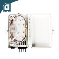 Gcabling IP65 Caja de terminación y distribución de fibra óptica de 6 núcleos ODN FDB Nap Box para cable de bajada FTTH
