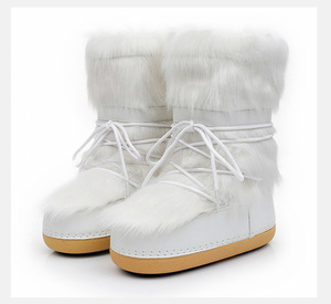 <span class=keywords><strong>Bottes</strong></span> d'hiver tendance détachables en fourrure, style Moon Shoes, antidérapantes, à plateforme - Product Image 3