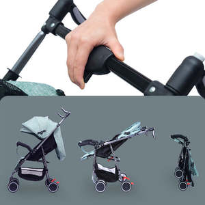 รถเข็นเด็กน้ำหนักเบาแบบพับได้รถเข็นเด็กสองทางสำหรับภูมิประเทศภูมิประเทศที่สูง - Product Image 6