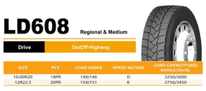 Neumático Radial Nuevo para Camión y Autobús 10.00R20 12R22.5, Neumáticos para Camión, Neumáticos Neumáticos TBR para Todas las Posiciones de Rueda, Neumático Semicomercial al por Mayor - Product Image 3