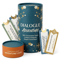 Juego de Cartas de Conversación Personalizado para 365 Días, Juego de Mesa Familiar para Regalos, Juego de Rompecabezas con Caja de Tubo