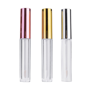Envases de Brillo Labial Vacíos al por Mayor de 10 ml, Color Negro Mate, Plateado y Dorado, con Tubo y Aplicador con Pincel, Caja de Brillo Labial - Product Image 3