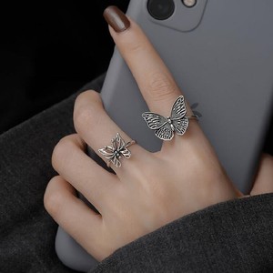 Vintage Elegant Butterfly Wedding Engagement <b>Ring</b> Anti-Allergy Trendy Women's Fancy Simple Cute Manufacturer Wholesale <b>Rings</b> - Product Image 6