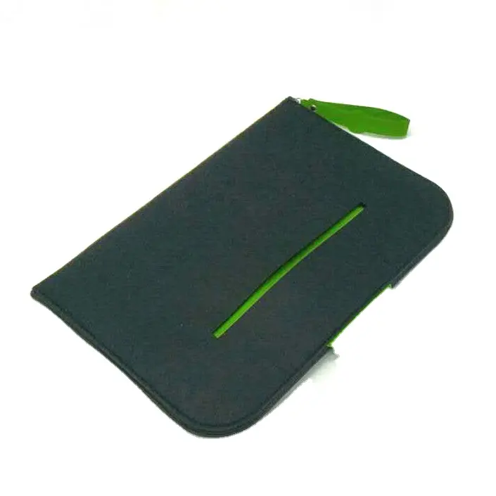 2023 borsa per laptop con custodia per laptop in tessuto flet grigio multifunzione personalizzata all'ingrosso con Logo personalizzato