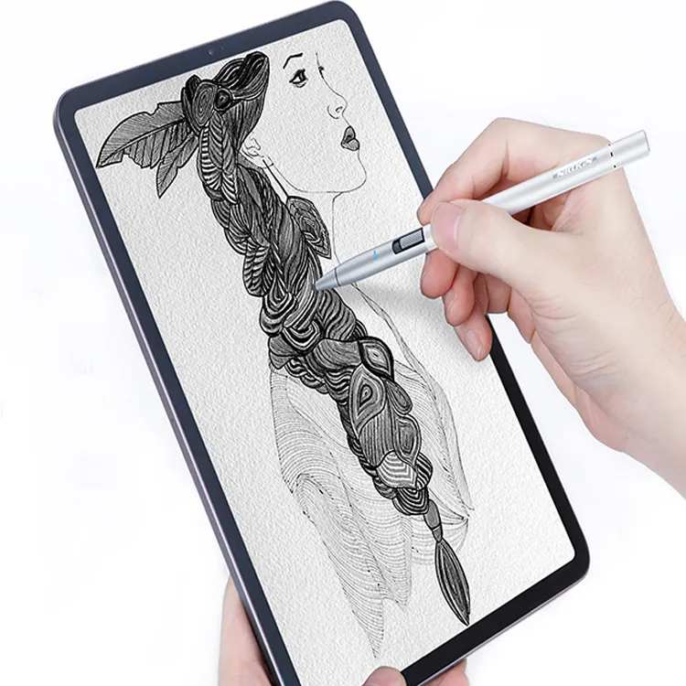 Nillkin 스타일러스 터치 스크린 펜 iPad iPhone Android 3 속도 조절 용량 성 액티브 스타일러스 펜